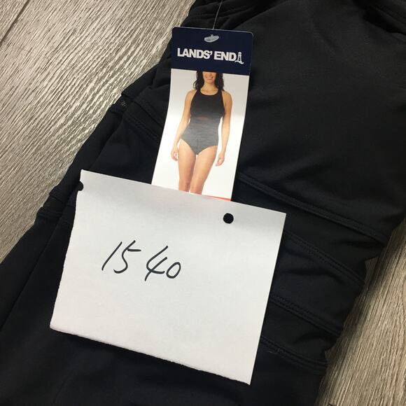 Lands' End Women's Dark Black One Piece Swimsuit size XXL NWT - Picture 10 of 10